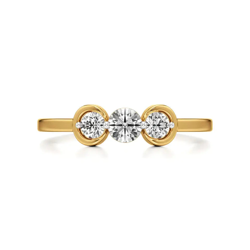 Foreva | Lab-Grown Diamond Three-Stone Ring - Nivara