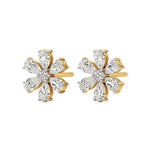 Flora | Pear & Round Lab-Grown Diamond Floral Studs - Nivara
