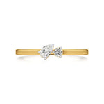 Mode | Round & Pear Lab-Grown Diamond Solitaire Ring - Nivara