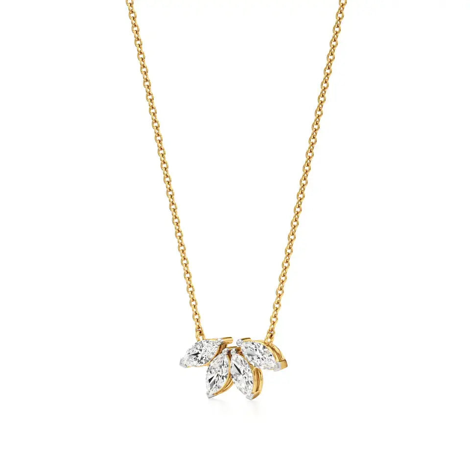 Noor | Marquise Lab Grown Diamonds Pendant - Nivara