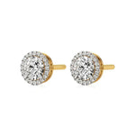 Sol | Round Solitaire with Halo Studs - Nivara