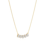 Elina | Oval Lab Grown Diamonds with Halo Necklace