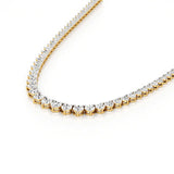 Sutra | Round Lab Grown Diamonds Buttercup Setting Tennis Necklace