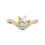Flora | Round & Pear Lab-Grown Diamond Ring - Nivara