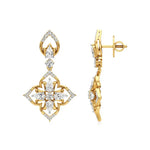Flora | Pear & Round Lab-Grown Diamond Earrings - Nivara
