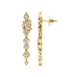Celestia | Round Lab-Grown Diamonds Danglers - Nivara