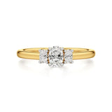 Aria | Oval Lab-Grown Diamond Three-Stone Ring - Nivara