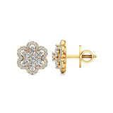 Flora | Round Lab-Grown Diamond Studs - Nivara