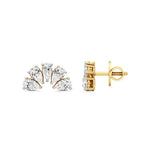 Mode | Round & Marquise Lab-Grown Diamond Swirl Studs - Nivara