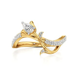 Mode | Round & Pear Lab-Grown Diamond Ring - Nivara