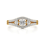 Aria | Round & Radiant Lab-Grown Diamond Three-Stone Ring - Nivara