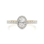 Mira | Round & Oval Lab-Grown Diamond Halo Ring - Nivara