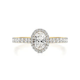 Mira | Round & Oval Lab-Grown Diamond Halo Ring - Nivara