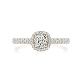 Mira | Cushion-cut Lab-Grown Diamond Halo Ring - Nivara