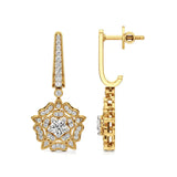 Flora | Round Round Lab-Grown Diamonds Floral Studs - Nivara