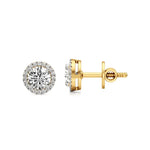 Sol | Round Solitaire with Halo Studs - Nivara
