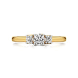 Aria | Round Lab-Grown Diamond Three-Stone Ring - Nivara