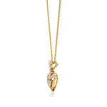Sneh | Pear & Round Lab Grown Diamonds Heart Pendant - Nivara