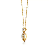 Sneh | Pear & Round Lab Grown Diamonds Heart Pendant - Nivara