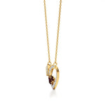 Sneh | Ruby & Lab Grown Diamonds Heart Pendant - Nivara