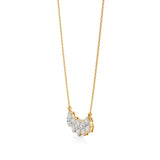 Elina | Oval Lab Grown Diamonds with Halo Necklace