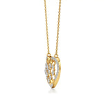 Sneh | Elegant Round Lab Grown Diamonds Heart Pendant - Nivara