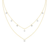 Elara | Round &  Pear Lab Grown Diamonds Necklace