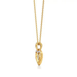 Sneh | Round Lab Grown Diamonds Heart Pendant - Nivara