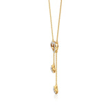 Sneh | Pear & Round Lab Grown Diamonds Heart Necklace