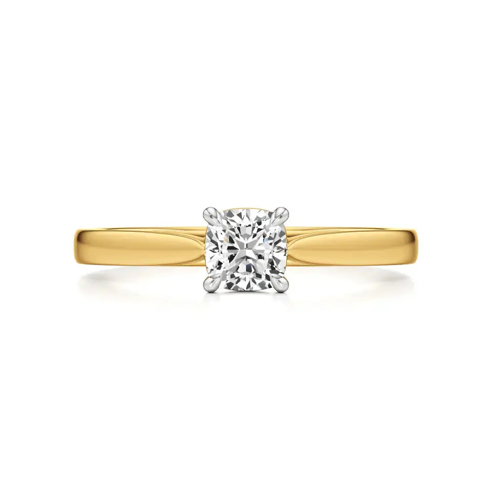 Amora | Cushion Lab-Grown Diamond Solitaire Ring - Nivara