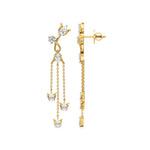 Mode | Pear & Round Lab-Grown Diamond Danglers - Nivara