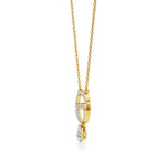 Sneh | Pear & Round Lab Grown Diamonds Pendant - Nivara