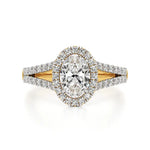 Mira | Classic Oval-cut with Halo - Nivara
