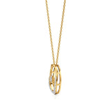 Sneh | Round Lab Grown Diamonds Heart Motif Pendant - Nivara