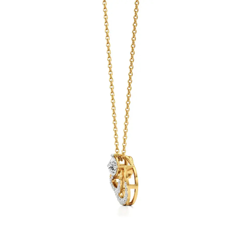 Mode | Round Lab Grown Diamonds Pendant - Nivara