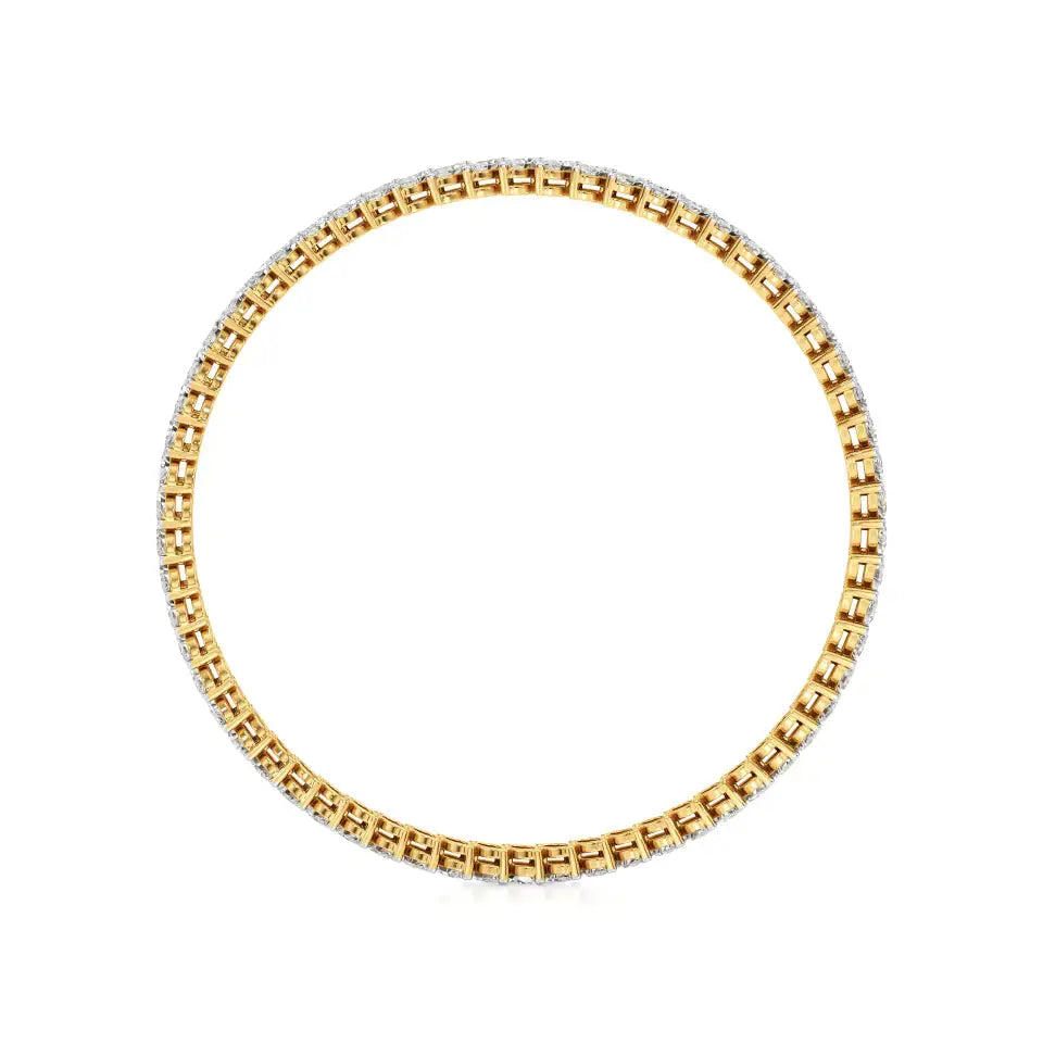 Ishar | Classic Marquise Lab Grown Diamonds Tennis Bangle - Nivara
