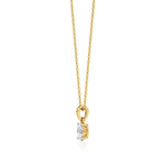 Thea | Oval-Cut Solitaire Lab Grown Diamond 4-Prong Setting Pendant - Nivara