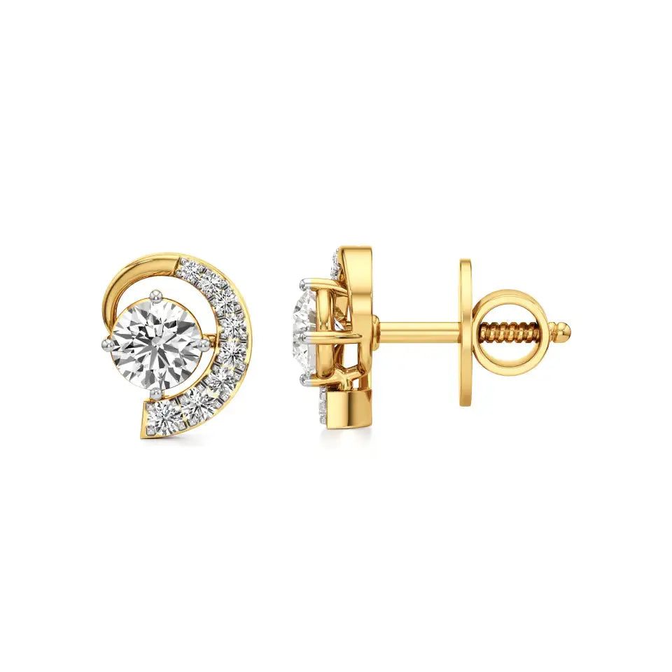 Mode | Pear-Cut Diamond Stud Earrings - Nivara