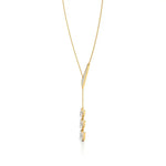 Flora | Pear & Round Lab Grown Diamonds Lotus Petals Necklace - Nivara