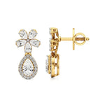 Vanya | Pear & Round Lab-Grown Diamonds Teardrop Studs - Nivara