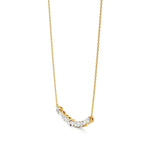 Anek | Multi-Shape Lab Grown Diamonds Bar Necklace - Nivara