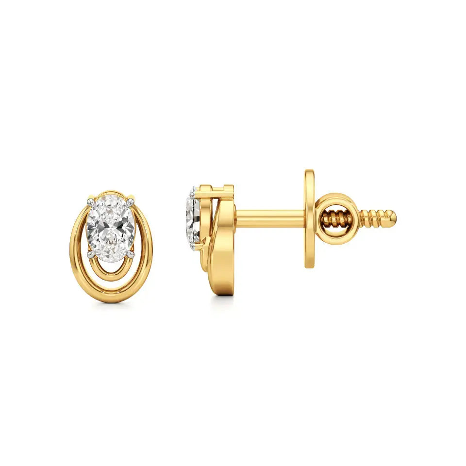 Mode | Oval Lab-Grown Diamond Studs - Nivara