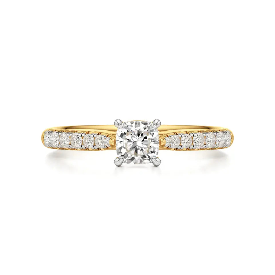 Amara | Round & Cushion Lab-Grown Diamond Ring - Nivara