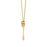 Sneh | Pear & Round Lab Grown Diamonds Tear Drop Pendant - Nivara
