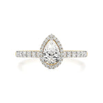 Mira | Round & Pear Lab-Grown Diamond Halo Ring - Nivara