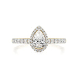 Mira | Round & Pear Lab-Grown Diamond Halo Ring - Nivara