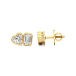 Mode | Hear & Emerald Duo Lab-Grown Diamond Studs - Nivara