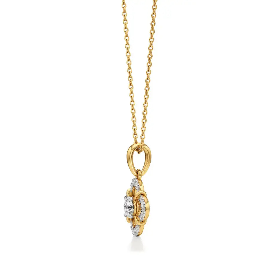 Flora | Elegant Lab Grown Diamond Pendant - Nivara