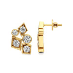 Celestia | Round Lab-Grown Diamonds Clustered Studs - Nivara