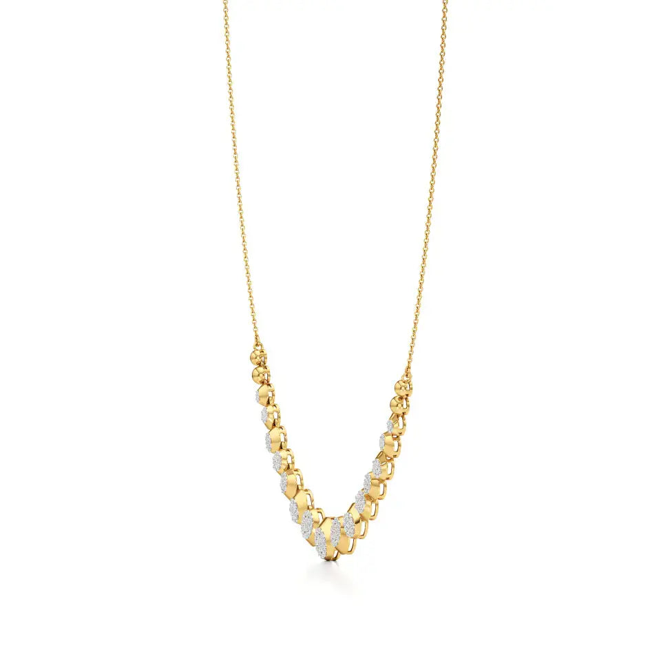 Mode | Elegant Round Lab Grown Diamond Necklace - Nivara
